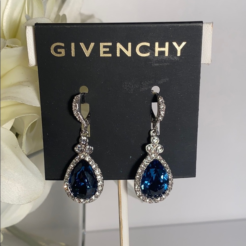 Givenchy Teardrop Crystal Lever-back Earrings